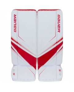 BAUER S18 SUPREME S29 INTERMEDIATE GOALIE PADS - WHITE RED