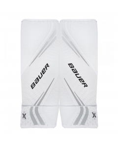 BAUER S19 VAPOR 2X PRO SENIOR GOALIE PADS - WHITE BLACK GREY