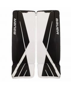 BAUER 2020 SUPREME 3S SENIOR GOALIE PADS - White/Black - Front