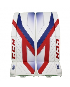 CCM AXIS PRO INTERMEDIATE GOALIE LEG PADS - 2020 - Front