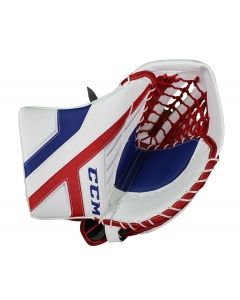 CCM AXIS PRO INTERMEDIATE GOALIE TRAPPER - 2020 - White/Red/Blue - Front