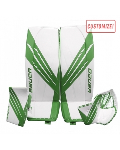 BAUER VAPOR 3X INTERMEDIATE CUSTOM GOALIE PAD COMBO