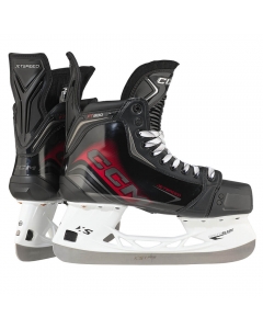 Hero image of CCM JETSPEED FT880 Senior Skates showing both boots with XS1 Pro runners and SpeedBlade XS holders