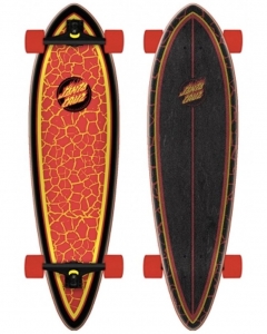 CRUZ PINTAIL FLAME DOT 33" LONGBOARD