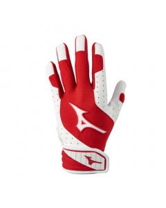 MIZUNO 2022 FINCH PADDED WOMENS FASTPITCH BATTING GLOVES RED