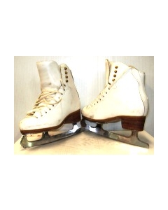 RIEDELL GOLD FIGURE SKATE USED