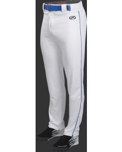 RAWLINGS MENS LAUNCH PIPED SEMI-RELAXED BASEBALL PANTS