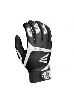 EASTON GAMETIME ADULT BATTING GLOVES - Black/Black