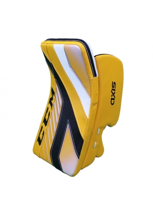 CCM AXIS PRO INTERMEDIATE GOALIE  BLOCKER - 2020 - White/Red/Blue - Front