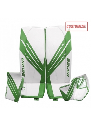 BAUER VAPOR 3X INTERMEDIATE CUSTOM GOALIE PAD COMBO