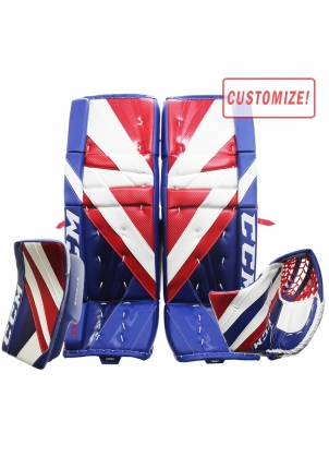 CCM Extreme Flex 5 Pro Intermediate Custom Goalie Pads Combo