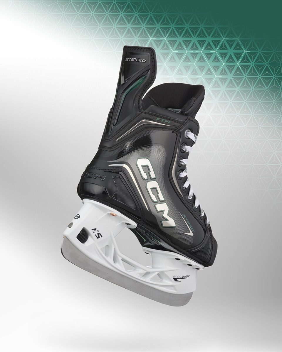 CCM JetSpeed FTW — heel and holder detail