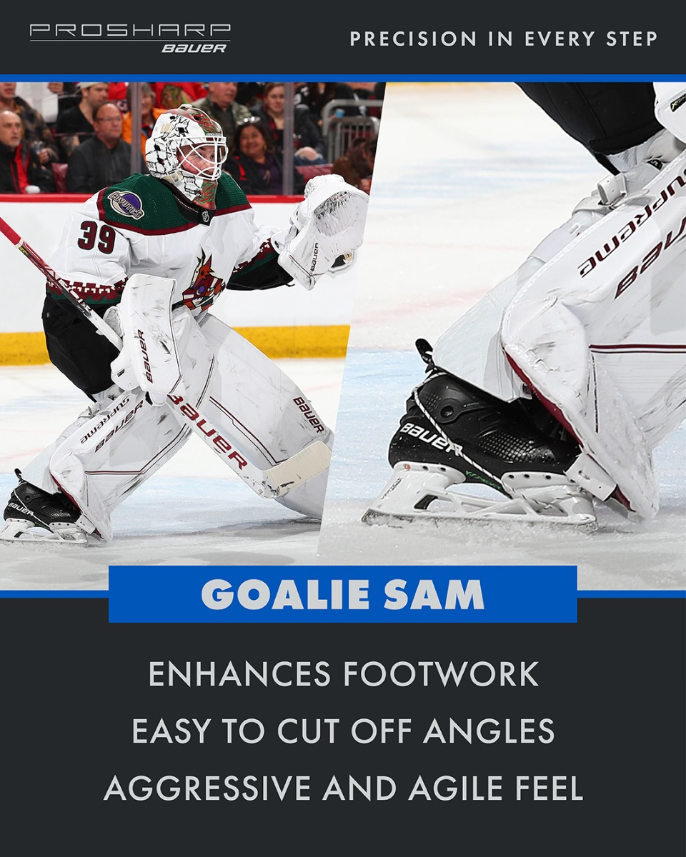 Goalie SAM profile used in pro play